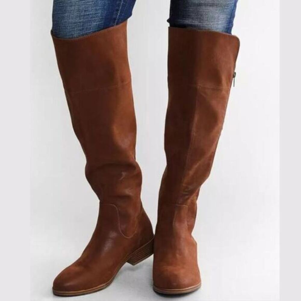 MIA Women's Carsyn Knee High Boot Western Coastal Cowgirl Brown Size 4.5M